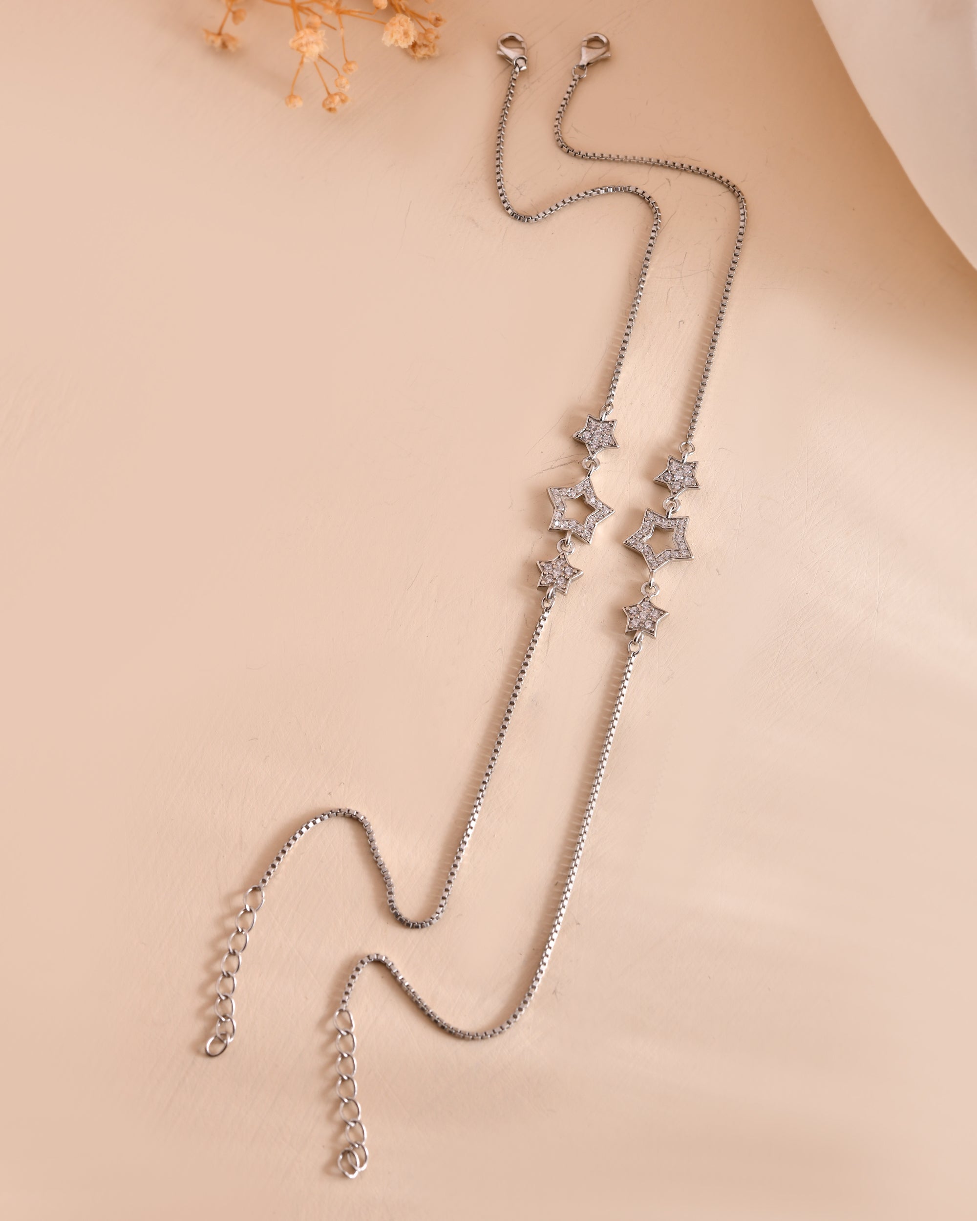 Twinkle Star 925 Sterling Silver Anklet